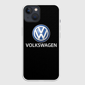 Чехол для iPhone 13 с принтом VOLKSWAGEN CARBON в Санкт-Петербурге,  |  | auto | sport | volkswagen | wolksvagen | wolkswagen | авто | автомобиль | автомобильные | бренд | вольцваген | марка | машины | спорт | фольцваген