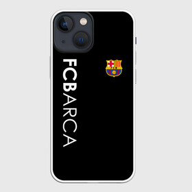 Чехол для iPhone 13 mini с принтом FC BARCA BLACK STYLE в Санкт-Петербурге,  |  | barca | barcelona | fc barca | барка | барселона