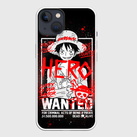 Чехол для iPhone 13 с принтом One Piece: Разыскивается Манки Д Лаффи в Санкт-Петербурге,  |  | anime | hero | monkey d luffy | one piece | wanted | аниме | ванпис | манга | манки д лаффи | манки д луффи | соломенная шляпа