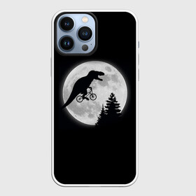 Чехол для iPhone 13 Pro Max с принтом T REX НА ЛУНЕ в Санкт-Петербурге,  |  | Тематика изображения на принте: bicycle | bike | fly | moon | rex | trex | tyrannosaur | бикукле | динозаврик | животные | летающий динозавр | луна | на велосипеде на фоне луны | ночной пейзаж | палеонтология | пародия | полёт | прикол | т рекс