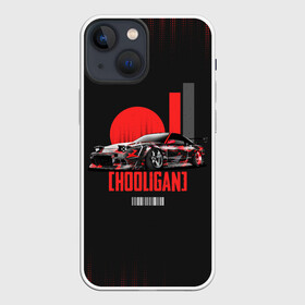 Чехол для iPhone 13 mini с принтом HOOLIGAN (HOONIGAN) в Санкт-Петербурге,  |  | 240 | car | cars | drift | hooligan | hoonigan | japan | jdm | nissan | sx | авто | автомобиль | дрифт | ниссан | тачка | хулиган | хуниган | япония