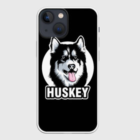 Чехол для iPhone 13 mini с принтом Собака Хаски (Husky) в Санкт-Петербурге,  |  | alaska | animal | dog | husky | siberian husky | wolf | аляскинский маламут | волк | год собаки | друг человека | ездовая собака | животное | зверь | кинолог | лайка | пёс | сибирский хаски | сибирь | собака хаски