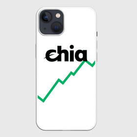 Чехол для iPhone 13 с принтом Криптовалюта Чиа в Санкт-Петербурге,  |  | Тематика изображения на принте: 2021 | 2022 | bitcoin | btc | chia | chia network | dogecoin | ethereum | ssd | xch | биткоин | в топе | в тренде | жёсткие диски | крипта | криптовалюта | майнинг | чиа