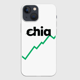 Чехол для iPhone 13 mini с принтом Криптовалюта Чиа в Санкт-Петербурге,  |  | 2021 | 2022 | bitcoin | btc | chia | chia network | dogecoin | ethereum | ssd | xch | биткоин | в топе | в тренде | жёсткие диски | крипта | криптовалюта | майнинг | чиа