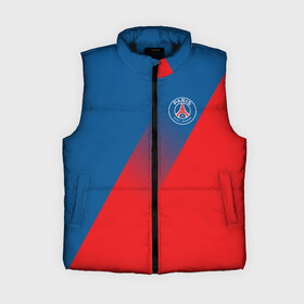 Женский жилет утепленный 3D с принтом PSG GRADIENT SPORT UNIFORM в Санкт-Петербурге,  |  | paris saint germain | psg | saint | sport | париж | псг | псж | спорт | футбол