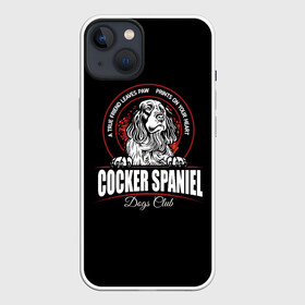 Чехол для iPhone 13 с принтом Кокер Спаниель (Cocker Spaniel) в Санкт-Петербурге,  |  | cocker spaniel | dog spaniel | k | английский спаниель | год собаки | друг человека | животное | зверь | кавалер спаниель | кинг чарльз спаниель | кинолог | кокер спаниель | охотничья собака | пёс