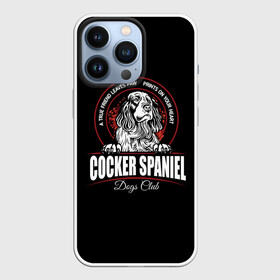 Чехол для iPhone 13 Pro с принтом Кокер Спаниель (Cocker Spaniel) в Санкт-Петербурге,  |  | Тематика изображения на принте: cocker spaniel | dog spaniel | k | английский спаниель | год собаки | друг человека | животное | зверь | кавалер спаниель | кинг чарльз спаниель | кинолог | кокер спаниель | охотничья собака | пёс