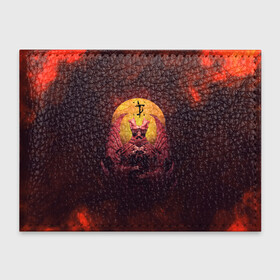 Обложка для студенческого билета с принтом Doom DLC Statue (+спина) в Санкт-Петербурге, натуральная кожа | Размер: 11*8 см; Печать на всей внешней стороне | Тематика изображения на принте: demons | devil | doom | doom eternal | doom slayer | hell | logo | ад | демон | демоны | дум | лого | логотип