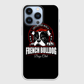 Чехол для iPhone 13 Pro с принтом Французский Бульдог (French Bulldog) в Санкт-Петербурге,  |  | animal | bulldog | dog | french bulldog | french bulldog p | pit bull | бойцовская собака | бульдог | год собаки | друг человека | животное | зверь | кинолог | пёс | питбуль | собака французский бульдог | собаковод