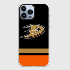 Чехол для iPhone 13 Pro Max с принтом Anaheim Ducks | Анахайм Дакс в Санкт-Петербурге,  |  | Тематика изображения на принте: anahaim ducks | anaheim | anaheim ducks | ducks | hockey | mighty ducks | nhl | usa | дакс | могучие утята | нхл | спорт | сша | хоккей | шайба