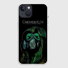 Чехол для iPhone 13 с принтом CHERNOBYLlite на чёрном фоне в Санкт-Петербурге,  |  | выживалка | игра | сталкер | стрелялка | чернобль | шутер