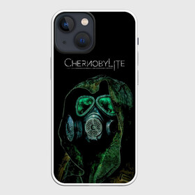 Чехол для iPhone 13 mini с принтом CHERNOBYLlite на чёрном фоне в Санкт-Петербурге,  |  | выживалка | игра | сталкер | стрелялка | чернобль | шутер