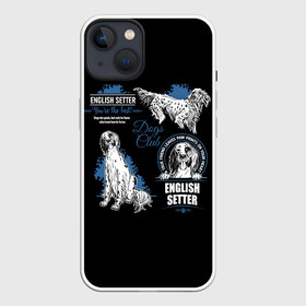 Чехол для iPhone 13 с принтом Английский Сеттер (English Setter) в Санкт-Петербурге,  |  | animal | dog | english setter | hunting dog | setter | английский сеттер | год собаки | друг человека | животное | зверь | кинолог | легавая | охотничья собака | пёс | порода собак | сеттер | собака