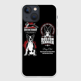 Чехол для iPhone 13 mini с принтом Бостон Терьер (Boston Terrier) в Санкт-Петербурге,  |  | a | boston terrier | bull terrier | bulldog | dog | terrier | бостон терьер | бостонский терьер | бульдог | бультерьер | год собаки | друг человека | животное | зверь | ищейка | кинолог | кость | пёс | собака бостон терьер