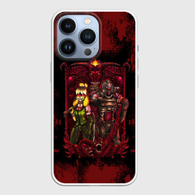 Чехол для iPhone 13 Pro с принтом DOOMGIRL | DOOMGAY | BLOOD в Санкт-Петербурге,  |  | blood | demons | devil | doom | doom eternal | doom girl | doom slayer | doomgirl | doomguy | hell | ад | демон | демоны | дум | дум гай | дум герл | думгай | кровь | много крови | солдат рока