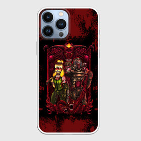 Чехол для iPhone 13 Pro Max с принтом DOOMGIRL | DOOMGAY | BLOOD в Санкт-Петербурге,  |  | blood | demons | devil | doom | doom eternal | doom girl | doom slayer | doomgirl | doomguy | hell | ад | демон | демоны | дум | дум гай | дум герл | думгай | кровь | много крови | солдат рока