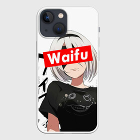 Чехол для iPhone 13 mini с принтом Waifu   2B Nier в Санкт-Петербурге,  |  | 2b | anime girl | nier automata | waifu | waifu material | вайфу | игры