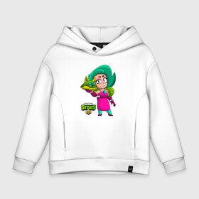 Детское худи Oversize хлопок с принтом LOLA BRAWLSTARS в Санкт-Петербурге, френч-терри — 70% хлопок, 30% полиэстер. Мягкий теплый начес внутри —100% хлопок | боковые карманы, эластичные манжеты и нижняя кромка, капюшон на магнитной кнопке | Тематика изображения на принте: brawl | brawl stars | brawlstars | lola | бравл | бравлстарс | лола | лоли | разрушитель