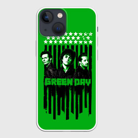 Чехол для iPhone 13 mini с принтом Green day is here в Санкт-Петербурге,  |  | Тематика изображения на принте: alternative | green day | greenday | music | punk | punkrock | rock | альтернатива | грин дэй | гриндэй | музыка | панк | панкрок | рок