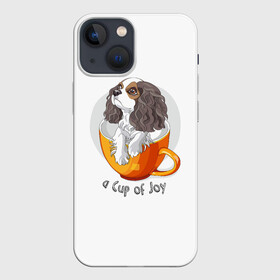Чехол для iPhone 13 mini с принтом Кавалер Кинг Чарльз Спаниель в Санкт-Петербурге,  |  | dog spa | king charles spaniel | английский спаниель | год собаки | друг человека | животное | зверь | кавалер спаниель | кинг чарльз спаниель | кинолог | кокер спаниель | охотничья собака | пёс