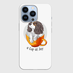 Чехол для iPhone 13 Pro с принтом Кавалер Кинг Чарльз Спаниель в Санкт-Петербурге,  |  | Тематика изображения на принте: dog spa | king charles spaniel | английский спаниель | год собаки | друг человека | животное | зверь | кавалер спаниель | кинг чарльз спаниель | кинолог | кокер спаниель | охотничья собака | пёс
