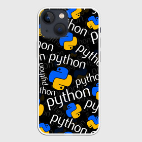 Чехол для iPhone 13 mini с принтом PYTHON   ПАЙТОН   ПИТОН   УЗОР в Санкт-Петербурге,  |  | Тематика изображения на принте: big data | hacker | it | pattern | python | snake | айти | база данных | взлом | змея | искусственный интелект | кодер | нейросети | пайтон | питон | прогер | программирование | программист | разработчик | узор | хакер