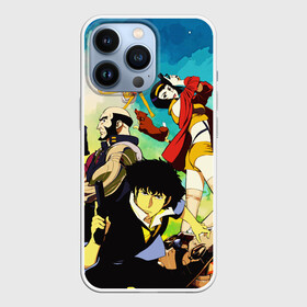 Чехол для iPhone 13 Pro с принтом Cowboy Bebop All в Санкт-Петербурге,  |  | corgi | cowboy bebop | ed | edd | edward | edward wong | ein | fei | fei valentain | jet | jet black | spike | spike spiegel | аниме | боевик | вестер | детектив | джет | джет блэк | ед | ен | иен | ковбой бибоп | корги | космический | манга | спайк | спа