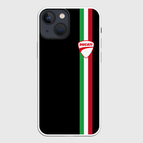 Чехол для iPhone 13 mini с принтом DUCATI MOTOCYCLE ITALY LINE в Санкт-Петербурге,  |  | ducati | italy | moto | motocycle | racing | sport | дукати | италия | мото | мотоспорт | мотоцикл | рейсинг | спорт