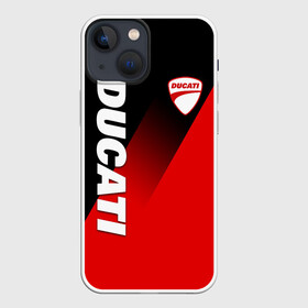 Чехол для iPhone 13 mini с принтом DUCATI RED DEVIL MOTOCYCLE в Санкт-Петербурге,  |  | Тематика изображения на принте: ducati | italy | moto | motocycle | racing | sport | дукати | италия | мото | мотоспорт | мотоцикл | рейсинг | спорт