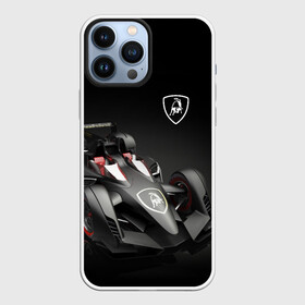 Чехол для iPhone 13 Pro Max с принтом Lamborghini F1 в Санкт-Петербурге,  |  | bolid | car | f1 | lamborghini | motorsport | power | prestige | автомобиль | болид | италия | ламборгини | мощь | престиж