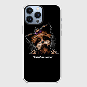 Чехол для iPhone 13 Pro Max с принтом Собачка Йоркширский Терьер в Санкт-Петербурге,  |  | york | yorkshire terrier | год | друг человека | животное | зверь | йорк | йоркширский терьер | карманная собака | кость | мальтезе | мальтийская болонка | манчестер терьер | мини собачка | пёс | скайтерьер