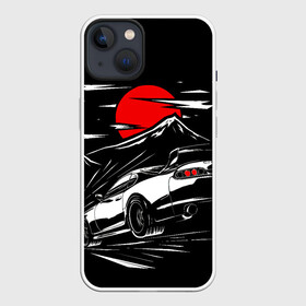 Чехол для iPhone 13 с принтом Тойота супра mark 4 при красной луне Toyota supra в Санкт-Петербурге,  |  | a80 | ae86 | camry | car | fast furious | jdm | mark 4 | toyota | а80 | камри | марк | машина | супра | тоёта | форсаж