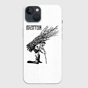 Чехол для iPhone 13 с принтом Led Zeppelin IV в Санкт-Петербурге,  |  | led | led zep | led zeppelin | ledzep | lz | zoso | белая | джимми пейдж | джон генри бонэм | джон пол джонс | зосо | лед зепелен | лед зеппелин | ледзепелен | ледзеппелин | роберт плант | рок группа | четвертый альбом
