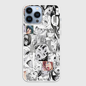 Чехол для iPhone 13 Pro Max с принтом AHEGAO фон из девочек в Санкт-Петербурге,  |  | ahegao | ahego | anime | funny | vtuber | аниме | ахегао