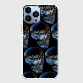 Чехол для iPhone 13 Pro Max с принтом Vanguard skull pattern 2022 в Санкт-Петербурге,  |  | fashion | hype | pattern | skull | vanguard | авангард | мода | стекло | узор | хайп | череп