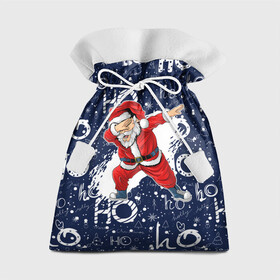 Подарочный 3D мешок с принтом Санта Клаус Даб в Санкт-Петербурге, 100% полиэстер | Размер: 29*39 см | christmas | dab | dabbing | santa | дед мороз | елка | зима | новый год | подарок | рождество | санта | снег | снегурочка | снежинка
