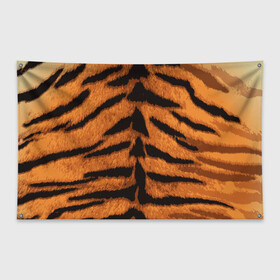 Флаг-баннер с принтом ТИГРИНАЯ ШКУРА в Санкт-Петербурге, 100% полиэстер | размер 67 х 109 см, плотность ткани — 95 г/м2; по краям флага есть четыре люверса для крепления | 2022 | christmas | merry | new | tiger | year | год | животные | новый | рождество | текструа | тигр | тигра | тигриная | тигровая | шерсть