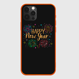 Чехол для iPhone 12 Pro с принтом Fireworks Explosinons. Happy New Year в Санкт-Петербурге, силикон | область печати: задняя сторона чехла, без боковых панелей | Тематика изображения на принте: 2022 | 22 | claps | explosion | fireworks | happy | new | paint | rain | salute | snow | year | взрыв | год | дождик | краски | новый | салюта | снег | фейерверк | хлопки