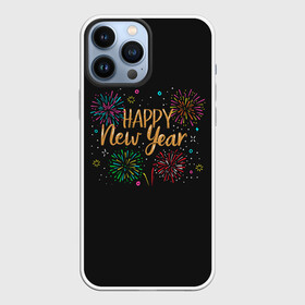 Чехол для iPhone 13 Pro Max с принтом Fireworks Explosinons. Happy New Year в Санкт-Петербурге,  |  | Тематика изображения на принте: 2022 | 22 | claps | explosion | fireworks | happy | new | paint | rain | salute | snow | year | взрыв | год | дождик | краски | новый | салюта | снег | фейерверк | хлопки