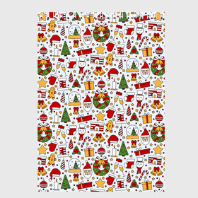 Скетчбук с принтом New Years Mood в Санкт-Петербурге, 100% бумага
 | 48 листов, плотность листов — 100 г/м2, плотность картонной обложки — 250 г/м2. Листы скреплены сверху удобной пружинной спиралью | background | candles | christmas | cookies | fireplace | gifts | holiday | new year | santa claus | snowman | stars | texture | toys | tree | дед мороз | елка | звезды | игрушки | камин | новый год | печенье | подарки | праздник | рождество | санта клаус 