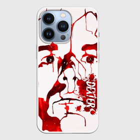 Чехол для iPhone 13 Pro с принтом Декстер, портрет кровью в Санкт-Петербурге,  |  | dexter | декстер | декстер морган | кровавый | кровь | маниак | мясник из бейхарбор | потёки | правосудие декстера | пятна крови | сериалы