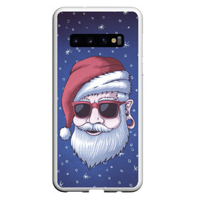 Чехол для Samsung Galaxy S10 с принтом САНТА ХИПСТЕР | SANTA HIPSTER в Санкт-Петербурге, Силикон | Область печати: задняя сторона чехла, без боковых панелей | Тематика изображения на принте: 2022 | bad | christmas | cold | dab | dub | hipster | klaus | merry | new | santa | snow | winter | year | год | даб | зима | клаус | мороз | новый | рождество | санта | снег | тигр | тигра | хипстер | холод