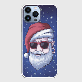 Чехол для iPhone 13 Pro Max с принтом САНТА ХИПСТЕР | SANTA HIPSTER в Санкт-Петербурге,  |  | 2022 | bad | christmas | cold | dab | dub | hipster | klaus | merry | new | santa | snow | winter | year | год | даб | зима | клаус | мороз | новый | рождество | санта | снег | тигр | тигра | хипстер | холод