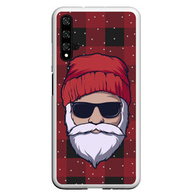 Чехол для Honor 20 с принтом SANTA HIPSTER | САНТА ХИПСТЕР в Санкт-Петербурге, Силикон | Область печати: задняя сторона чехла, без боковых панелей | 2022 | bad | christmas | cold | dab | dub | hipster | klaus | merry | new | santa | snow | winter | year | год | даб | зима | клаус | мороз | новый | рождество | санта | снег | хипстер | холод