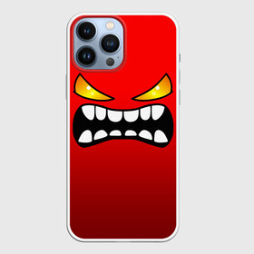 Чехол для iPhone 13 Pro Max с принтом GEOMETRY DASH FACE DEMON в Санкт-Петербурге,  |  | Тематика изображения на принте: 2d | arcade | demon | game | geometry dash | meltdown | robtop | smile | аркада | геометрический тире | демон | раннер | смайлы | эмоции