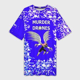 Платье-футболка 3D с принтом Murder Drones Дроны убийцы в Санкт-Петербурге,  |  | murder drones | мультфильм | сериал