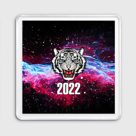 Магнит 55*55 с принтом ЧЁРНЫЙ ТИГР НОВЫЙ ГОД 2022   GRAY TIGER NEW YEAR в Санкт-Петербурге, Пластик | Размер: 65*65 мм; Размер печати: 55*55 мм | 2022 | beast | merry christmas | new year | red bow | santa hat | snow | tiger | winter | winter is coming | year of the tiger | год тигра | дед мороз | животные | звери | зверь | зима | зима 2022 | зима близко | новог | новогодни