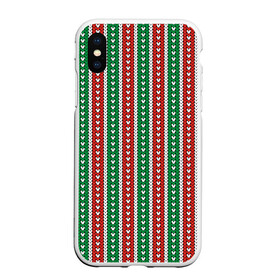 Чехол для iPhone XS Max матовый с принтом Knitted Pattern в Санкт-Петербурге, Силикон | Область печати: задняя сторона чехла, без боковых панелей | christmas | knitted pattern | new year | pattern | texture | вязаный узор | новый год | паттерн | рождество | текстура | узор