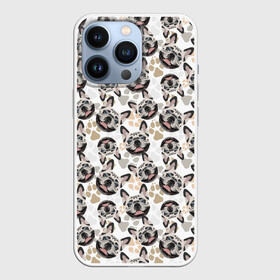 Чехол для iPhone 13 Pro с принтом Собака Французский Бульдог (French Bulldog) в Санкт-Петербурге,  |  | Тематика изображения на принте: animal | bulldog | dog | french bulldog | french bulldog p | pit bull | бойцовская собака | бульдог | год собаки | друг человека | животное | зверь | кинолог | пёс | питбуль | собака французский бульдог | собаковод