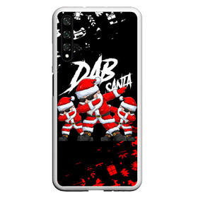 Чехол для Honor 20 с принтом DAB SANTA   ДАБ САНТА КЛАУС 2022 в Санкт-Петербурге, Силикон | Область печати: задняя сторона чехла, без боковых панелей | Тематика изображения на принте: 2022 | beast | merry christmas | new year | red bow | santa hat | snow | tiger | winter | winter is coming | year of the tiger | год тигра | дед мороз | животные | звери | зверь | зима | зима 2022 | зима близко | новог | новогодни